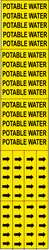 BRADY SPC ABSORBENTS 7218-3C D3359 PIPE MARKER POTABLE WATER Y TO 3/4