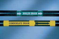 BRADY SPC ABSORBENTS 7310-4 PIPE MARKER _____PSI YEL 3/4 TO 2-3/8 IN