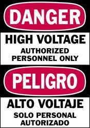 BRADY SPC ABSORBENTS 86235 DANGER/PELIGRO LABEL 5 IN H PK5