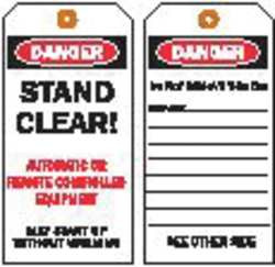 BRADY SPC ABSORBENTS 86410 DANGER TAG 5-3/4 X 3 IN HD POLYEST PK10