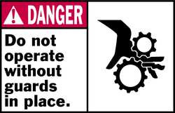 BRADY SPC ABSORBENTS 86869 MACHINE/EQUIPMENT LABEL INSTRUCTION PK5