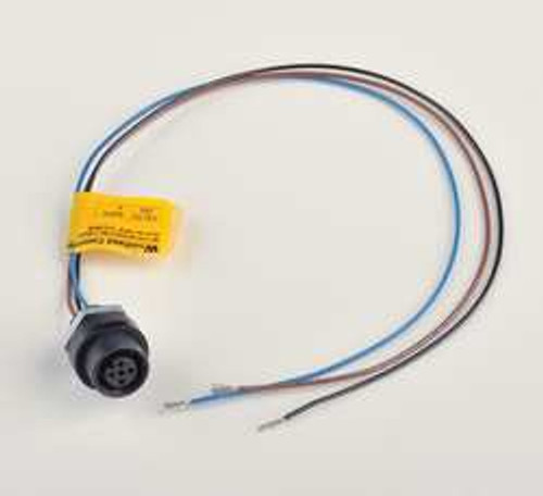 BRAD HARRISON 8R3A00A18A120 4 AMP, M12 FEMALE STRAIGHT RECEPTACLE