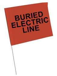 BRADY SPC ABSORBENTS 98168 MARKING FLAG,BLK/RED,ELEC,PLASTIC,PK100