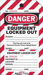 BRADY SPC ABSORBENTS PLLT2 DANGER TAG 7-1/2 X 4 IN PLSTC PK25
