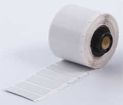 BRADY SPC ABSORBENTS PTL-29-486 LABEL,SILVER,POLYESTER,1/2 IN. L