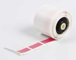 BRADY SPC ABSORBENTS PTL-31-427-RD LABEL,1 IN. W,1-1/2 IN. L,VINYL