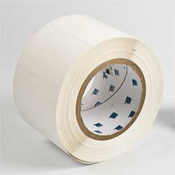 BRADY SPC ABSORBENTS THT-19-424-1 LABEL,WHITE,3 IN. W,WHITE,PAPER