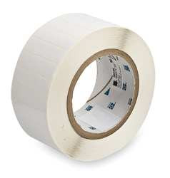 BRADY SPC ABSORBENTS THT-53-423-3 LABEL,WHITE,2 IN. W,POLYESTER