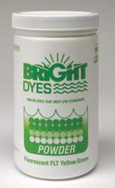 BRIGHT DYES 105001 DYE TRACER POWDER FLT YELLOW/GREEN 1 LB