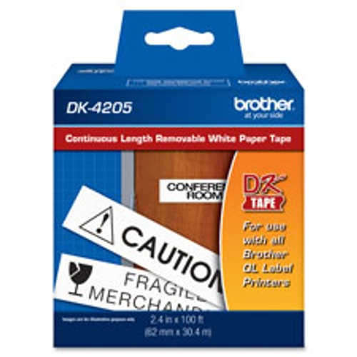 BROTHER DK2205 2-3/7 CONTINUOUS LENGTH PAPER LABEL