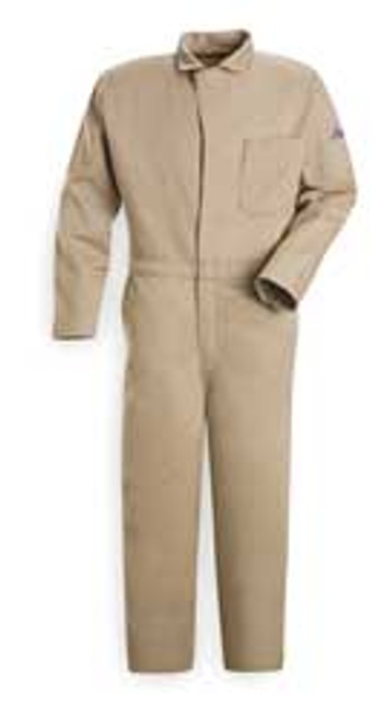 BULWARK CEC2KH  LN/50 D1685 FR CONTRACTOR COVERALL KHAKI 2XL H