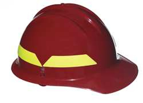 BULLARD FH911CR RED FIRE HELMET RED FRONT BRIM