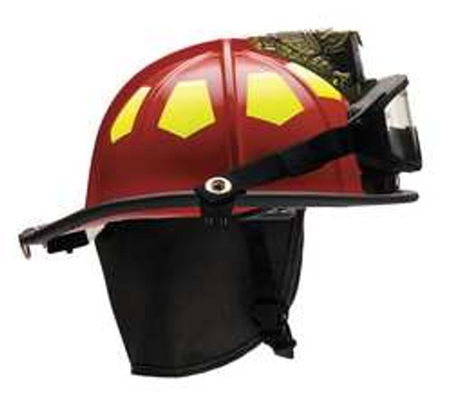 BULLARD UM6RD6LGIZ2 FIRE HELMET RED FIBERGLASS