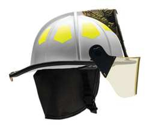 BULLARD UM6WH FIRE HELMET WHITE FIBERGLASS