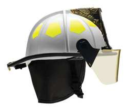 BULLARD UM6WH6L FIRE HELMET WHITE FIBERGLASS