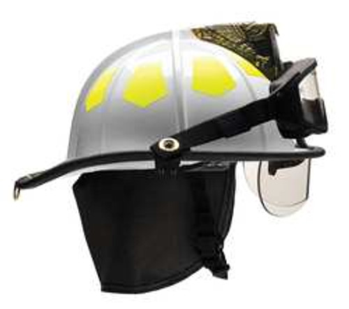 BULLARD US6WHBRK2 FIRE HELMET WHITE FIBERGLASS