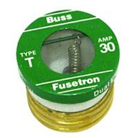 COOPER BUSSMANN BP/T-30 2-PK. 30-AMP TYPE T PLUG FUSE