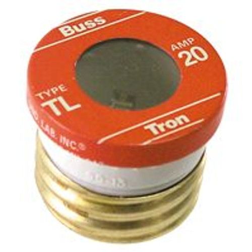 COOPER BUSSMANN TL-20 125 VAC, 20 AMP, TIME DELAY PLUG FUSE