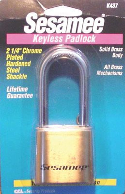 CCL SECURITY PRODUCTS K0437 SESAMEE KEYLESS MARINEPADLOCK