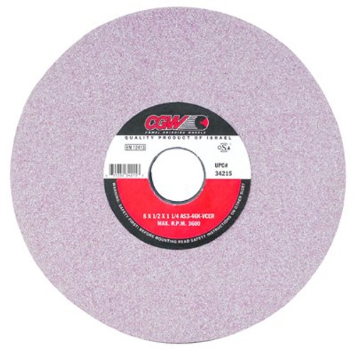 CGW ABRASIVES 34114 SURF GRINDING WHL,8X1/4X1-1/4,T1