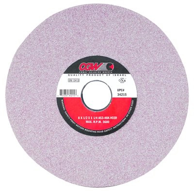 CGW ABRASIVES 34214 SURF GRINDING WHL,8X0.5X1-1/4,T1