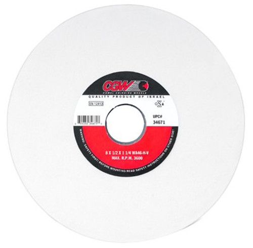 CGW ABRASIVES 34620 SURF GRINDING WHL,7X.5X1-1/4,T1,WA60-I-V