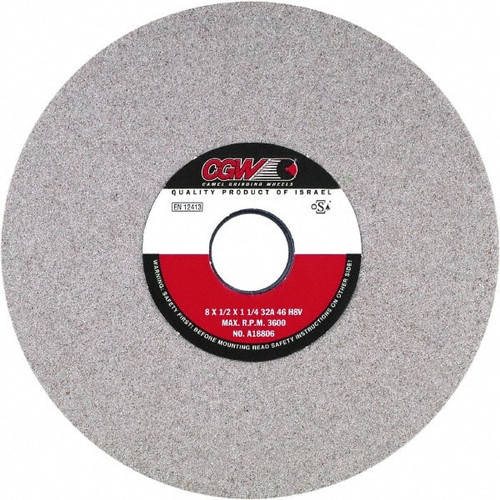 CGW ABRASIVES 37708 GRINDING WHL,8X.5X1-1/4,T1,32A46-I8-V