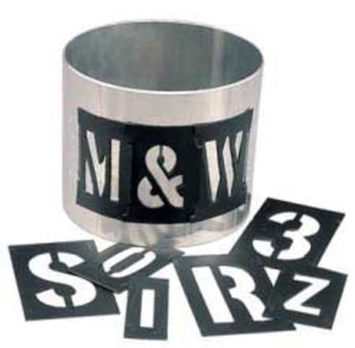 C.H. HANSON 10195 STENCIL SET,NUMBERS&LETTERS,PLSTIC,138PC