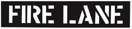 C.H. HANSON 12432 FIRE LANE - PARKING LOTSTENCIL 12" CHARA