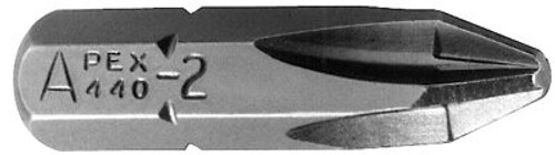 APEX TOOL GROUP 440-215X #2, HEX DRIVE PHILLIPS SCREWDRIVER BIT APEX TOOL GROUP 440-215X #2, HEX DRIVE PHILLIPS SCREWDRIVER BIT