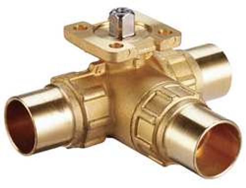 JOHNSON CONTROLS VG1875AE BALL VALVE 3 WAY SS TRIM SWEAT 1/2 JOHNSON CONTROLS VG1875AE BALL VALVE 3 WAY SS TRIM SWEAT 1/2