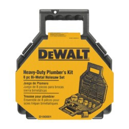 DEWALT TOOLS D180001 9 PIECE PLUMBER'S HOLE SAW SET