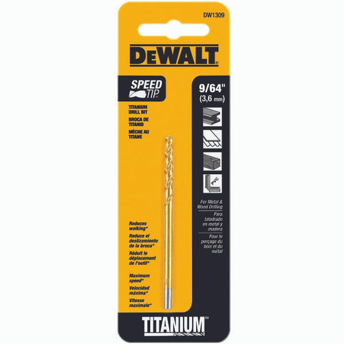 DEWALT TOOLS DW1309 9/64IN SPLTPT TITANIUM