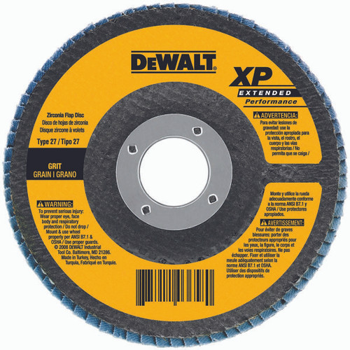 DEWALT TOOLS DW8312 4.5-IN. 60-GRIT ZIRCONIA FLAP DISC
