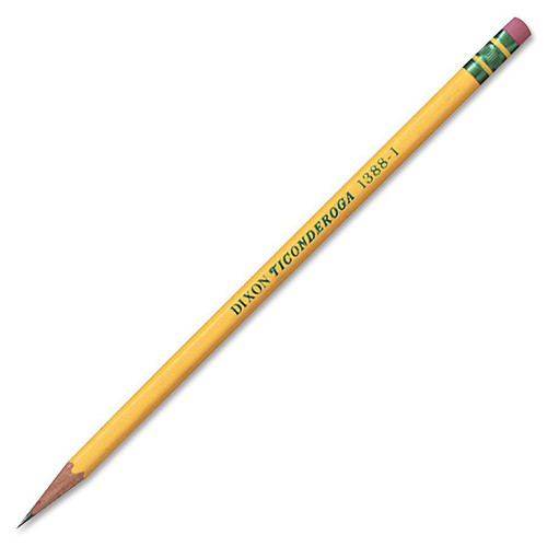 DIXON TICONDEROGA CO. 13881 TICONDEROGA PENCIL,ERASER,NO1,EXTRA SOFT