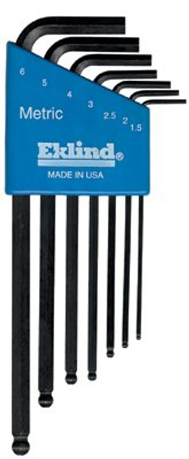 EKLIND TOOL 13607 7PC MET BALL HEX-L KEY SET    