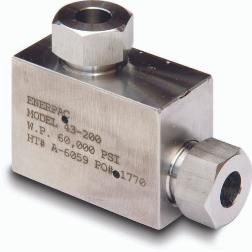 ENERPAC 43200 3/8" CONE ELBOW