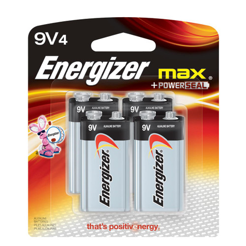 ENERGIZER 522BP-4H 4 PK,ENERGIZER,9V,MAX BATTERY