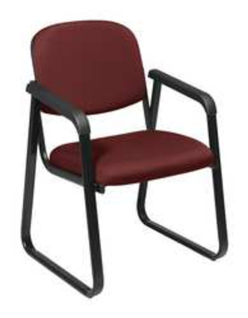 OFFICE STAR V4410-227 DESK CHAIR FABRIC BURGUNDY 18 SEAT HT