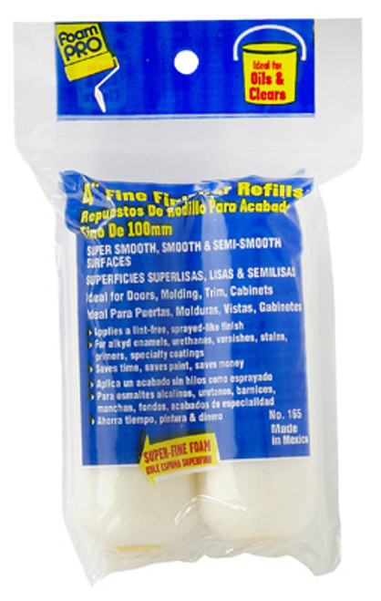 FOAMPRO 165 4IN FINE FINISH ROLLER REFILLS