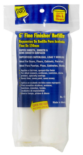FOAMPRO 176 6IN FINE FINISH ROLLER REFILLS