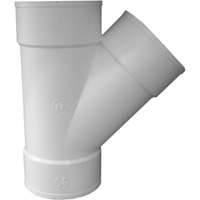 GENOVA PRODUCTS INC 41060 WYE PVC S&D 45DEG HUB 6IN     