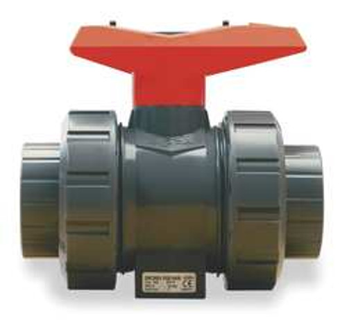 GF PIPING SYSTEMS 167546332 POLY BALL VALVE,UNION,FNPT,1/2"
