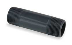 GF PIPING SYSTEMS 9861-079 NIPPLE THREADED AT BOTH ENDS 1/2X2IN