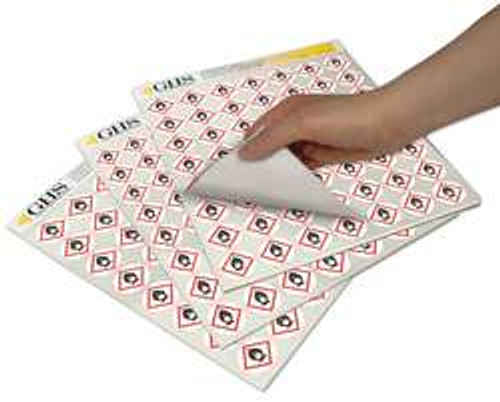 GHS SAFETY GHS1220 LABEL GLOSS PAPER FULL BODY SUIT PK 1120