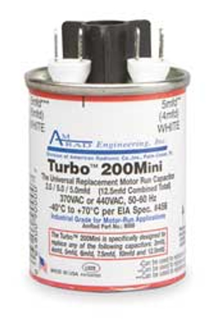 GLOBAL Turbo 200 Mini MOTOR RUN CAPACITOR 2.5-15 MFD 370/440V