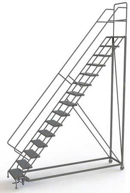 TRI-ARC UKDEC115246 ROLLING LADDER 14 STEPS PERFORATED TREAD