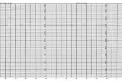 GRAPHIC CONTROLS YOK B957AEQ CHART,FANFOLD,RANGE 0 TO 2000,66 FT,PK2