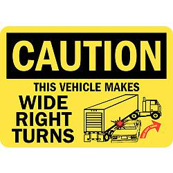 LYLE U1-1090-RD_10X7 CAUTION SIGN 10X7 IN. ENGLISH