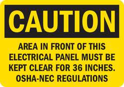 LYLE U1-1073-RD_10X7 CAUTION SIGN 10X7 IN. ENGLISH